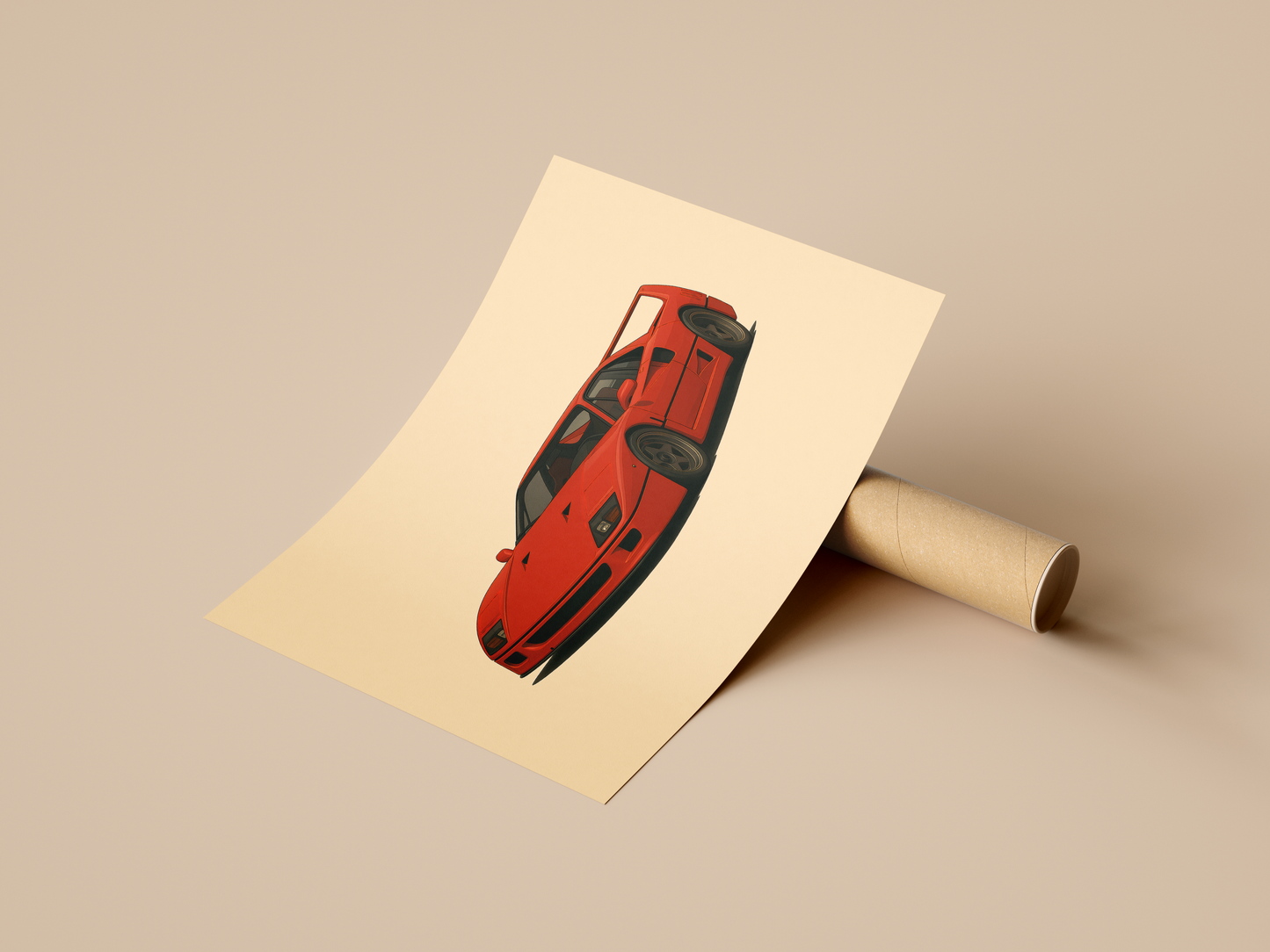 Ferrari F40 Poster
