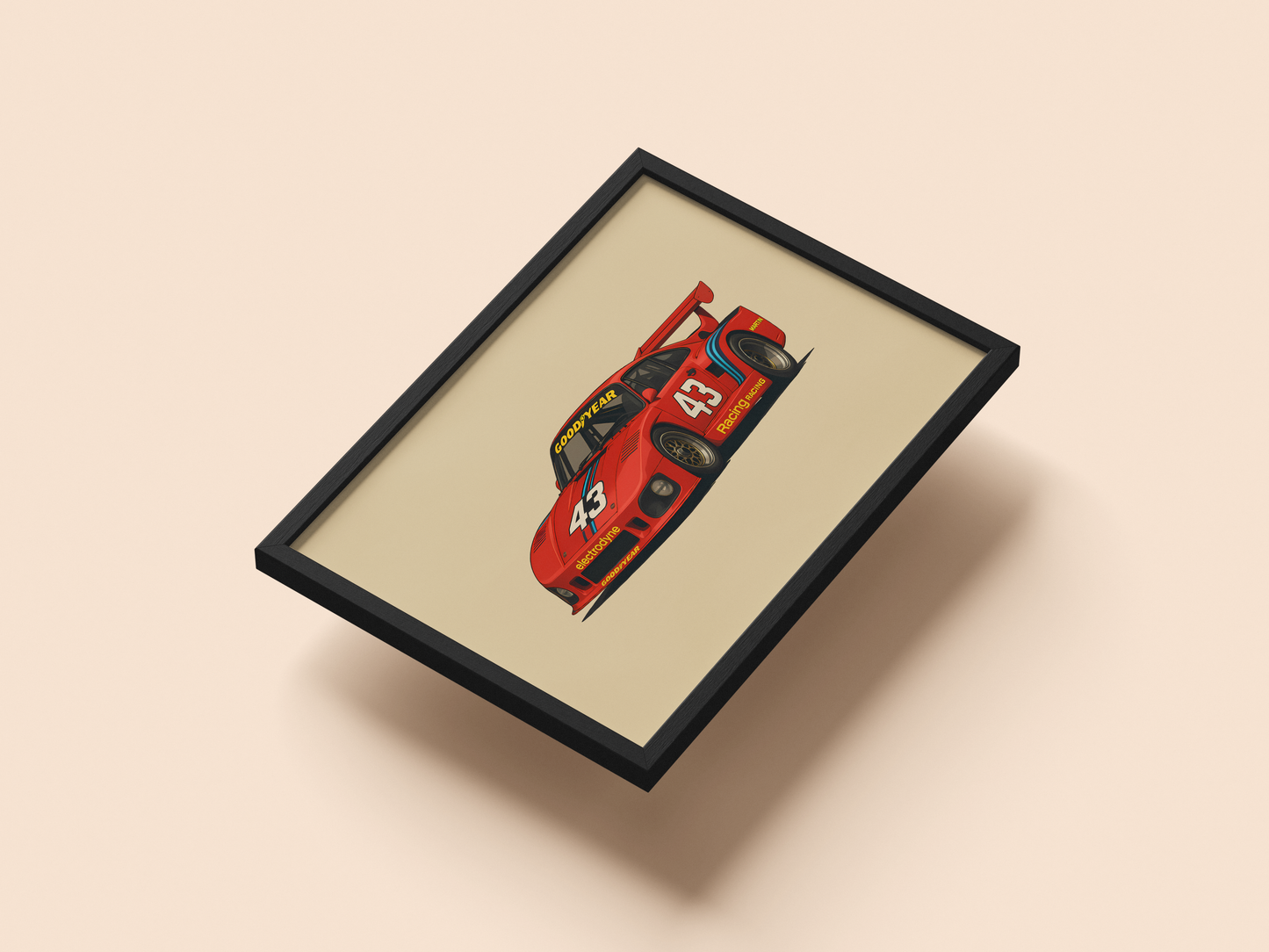 Porsche 935 Racing Poster