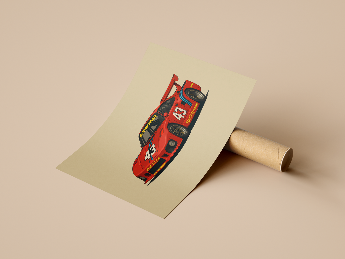 Porsche 935 Racing Poster