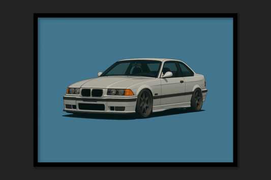 BMW E36 M3 Poster