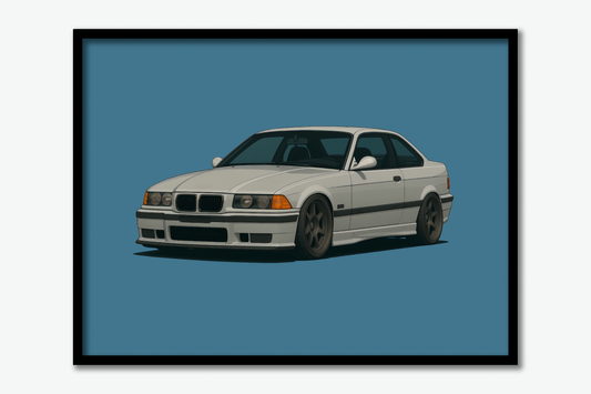 BMW E36 M3 Poster