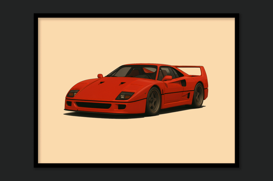 Ferrari F40 Poster