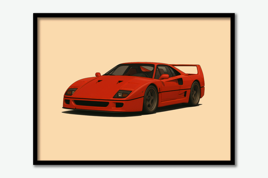 Ferrari F40 Poster