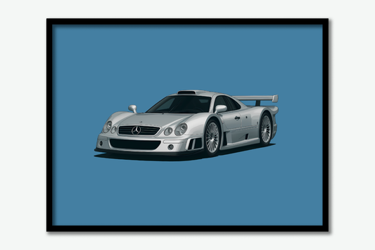Mercedes CLK GTR Poster