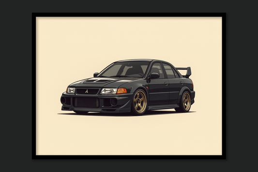 Mitsubishi Evo 6 Poster