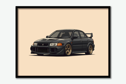 Mitsubishi Evo 6 Poster