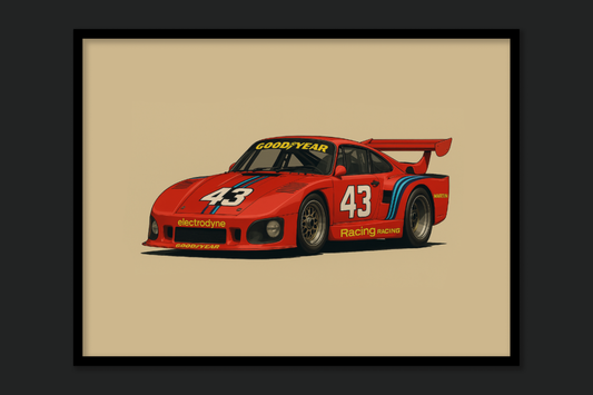 Porsche 935 Racing Poster