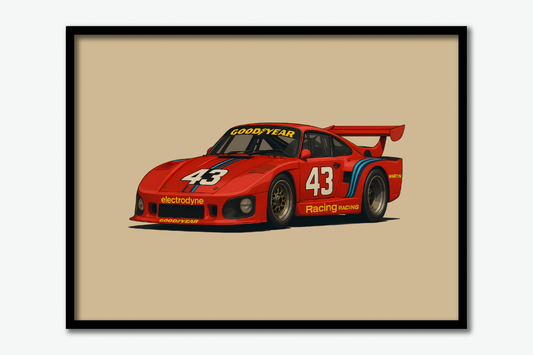 Porsche 935 Racing Poster